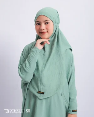 DTHREE® - Setelan Abaya Anak Maryam Series Warna Avocaddo (2)