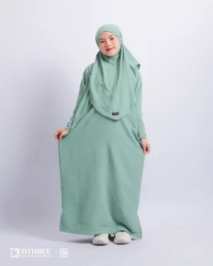 DTHREE® - Setelan Abaya Anak Maryam Series Warna Avocaddo (3)