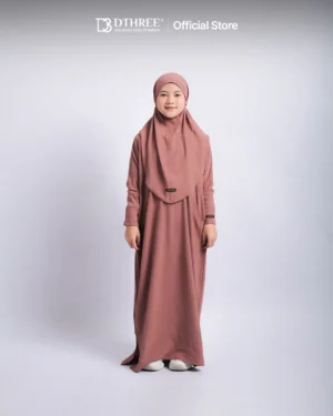 DTHREE® - Setelan Abaya Anak Maryam Series Warna Milo (1)