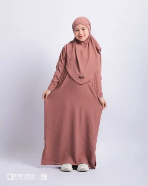 DTHREE® - Setelan Abaya Anak Maryam Series Warna Milo (3)