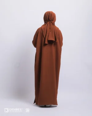 DTHREE® - Setelan Abaya Anak Maryam Series Warna Nespresso (5)