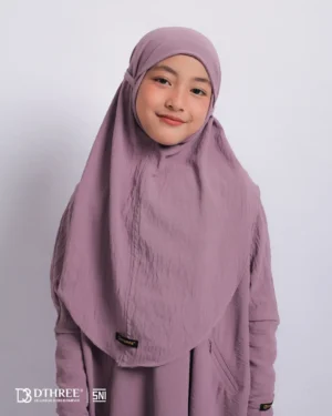 DTHREE® - Setelan Abaya Anak Maryam Series Warna Rose Taupe (2)