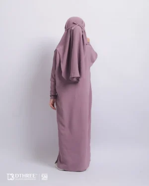 DTHREE® - Setelan Abaya Anak Maryam Series Warna Rose Taupe (5)