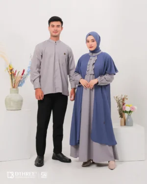 DTHREE® - Sarimbit Couple Keluarga Sehra Nelda Series Warna Niagara (3)