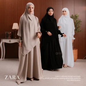 Abaya Anti UV set Hijab ZARA Series